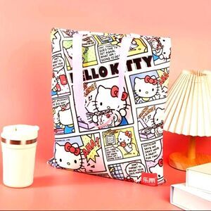 Sanrio Hello kitty comic style tote bag with zipper shopping accessory on the go